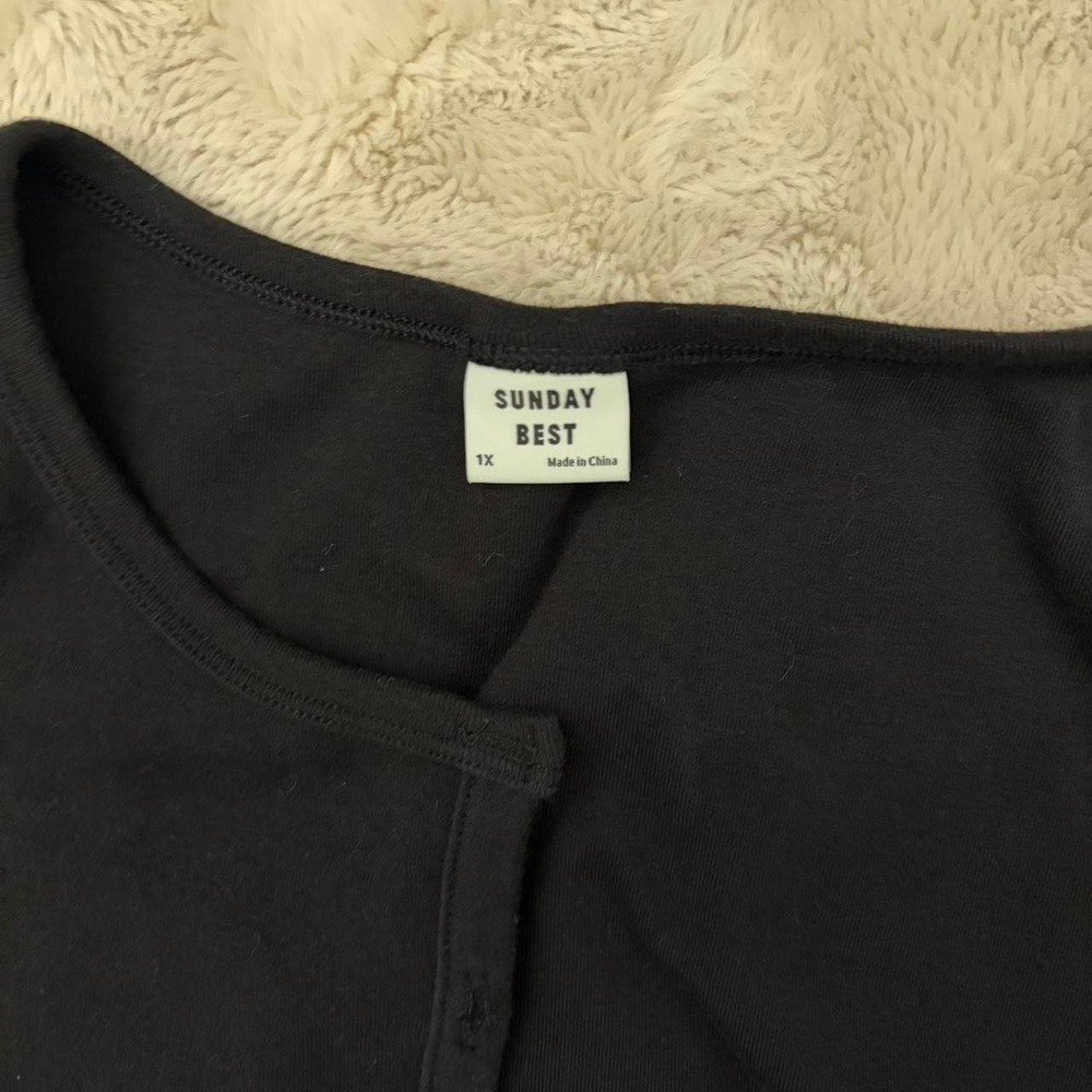 Sunday best black cardigan Size 1X - Picture 3 of 5